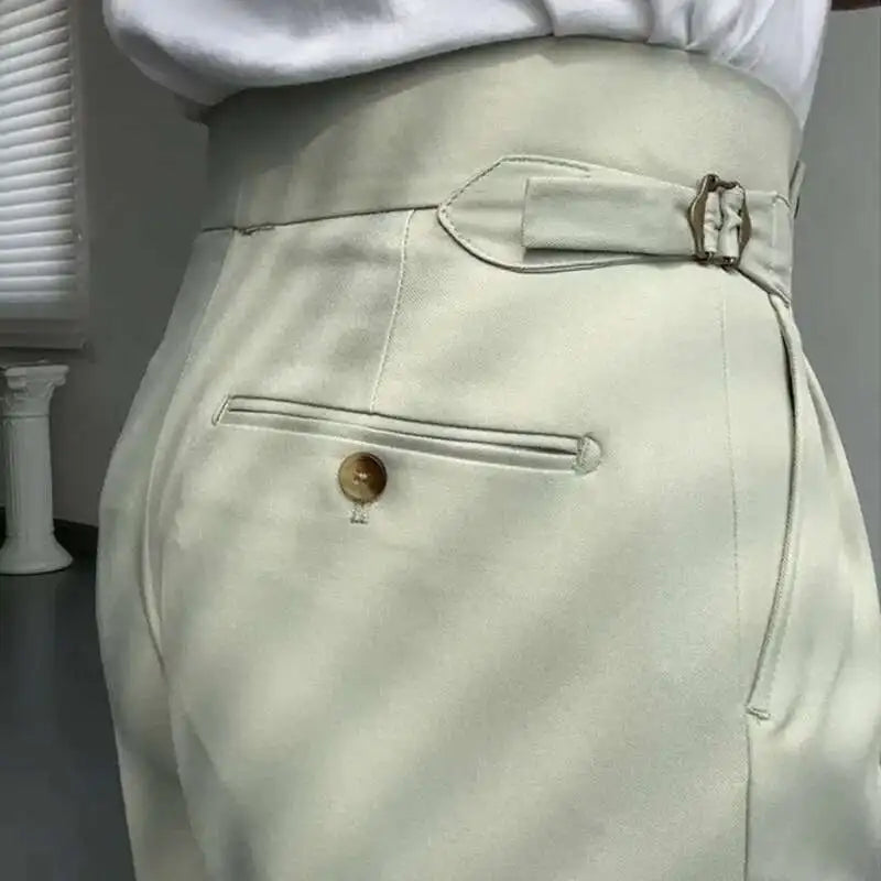 Pantalon de Surintendant d'Affaires pour Homme, Vêtement de Qualité Supérieure, Décontracté, Taille Haute, Jambes Droites, Zones, Printemps, Paris, 2023