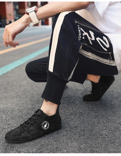 MAEDEF mocassins pour hommes léger conduite décontracté fond mince chaussures plates semelle souple confortable antidérapant à lacets chaussures de marche hommes