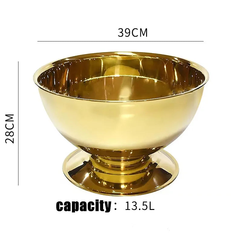 304 acier inoxydable tête de cerf oreille bol à Champagne seau à bière fût Double paroi de qualité alimentaire vin rouge bière refroidisseur seau à glace Bar