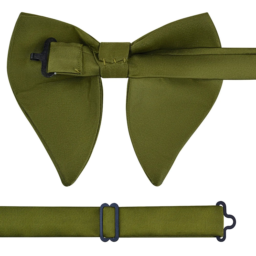 GUSLESON mode rose Champagne bleu solide noeud papillon pour hommes classique grand noeud papillon pour fête de mariage nœud papillon adulte hommes cravate