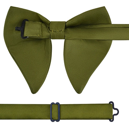 GUSLESON mode rose Champagne bleu solide noeud papillon pour hommes classique grand noeud papillon pour fête de mariage nœud papillon adulte hommes cravate