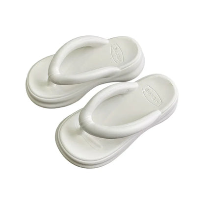 Tongs à semelles épaisses pour femmes, pantoufles Eva antidérapantes pour la maison d'été pour vêtements d'extérieur, sandales de Style coréen à la mode pour femmes