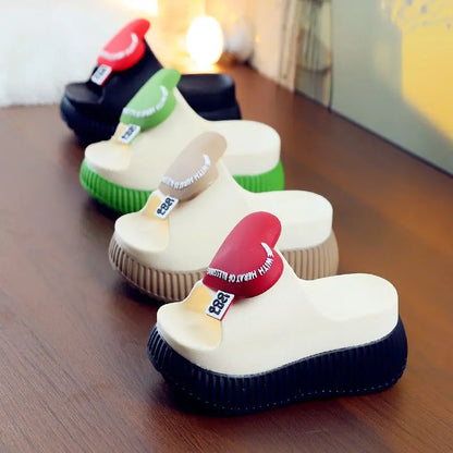 Sandales d'été à talons hauts de 7 cm pour femmes, mules à talons épais, tongs EVA, chaussures de maison, pantoufles à plateforme d'extérieur, nouvelle collection