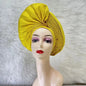 Turban de tête musulman pour femmes, Gele africain violet, casquettes déjà fabriquées, Auto Aso Oke, cravate de sauna Gele, chapeau rond pour dames, Z620-2 de fête