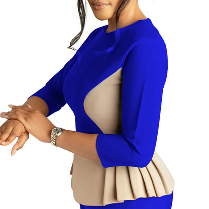 Robe de banlieue pour femmes, nouvelle mode automne et hiver, tempérament élégant, couleur, sac de banlieue, fesse