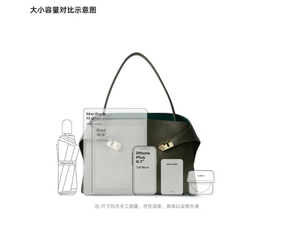 Niche léger luxe haut de gamme en cuir grande capacité première couche peau de vache sac à main pour femme sac fourre-tout banlieue loisirs polyvalent