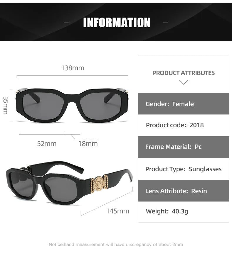 Femmes D'été Lunettes De Soleil Rectangle Lunettes De Soleil Mode Irrégulière Unique Designer Lunettes