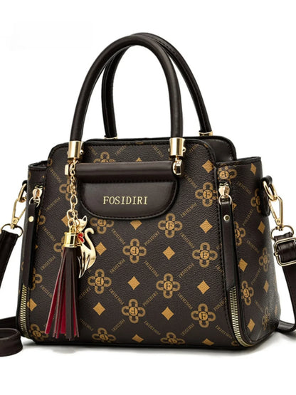 Sli Red Valley – sac à main tendance en cuir PU souple pour femmes, sac à bandoulière en matériau de qualité, grande capacité