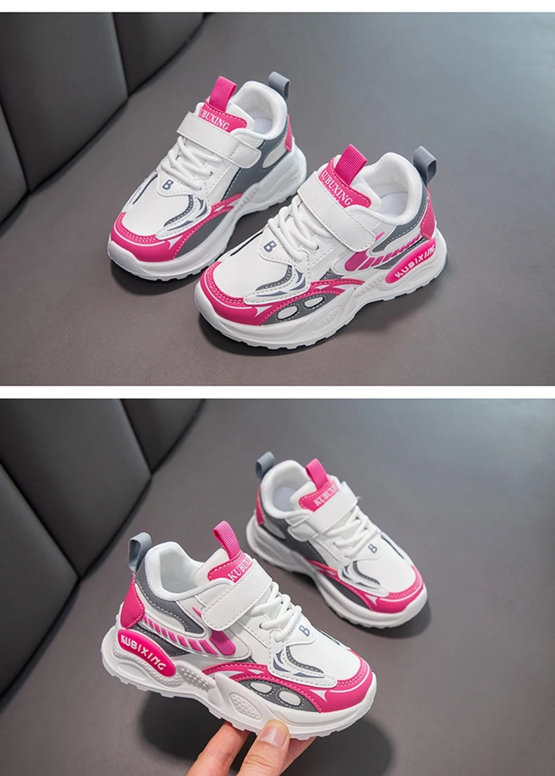 Chaussures à plateforme en cuir pour filles, baskets de luxe pour enfants, chaussures mignonnes pour enfants, rencontres scolaires, mode, nouveau, 2024