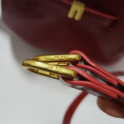 JW PEI 2025New femmes toile marron bandoulière sac à bandoulière Mini cuir végétalien sac fourre-tout sac à main boulette sac en cuir de haute qualité