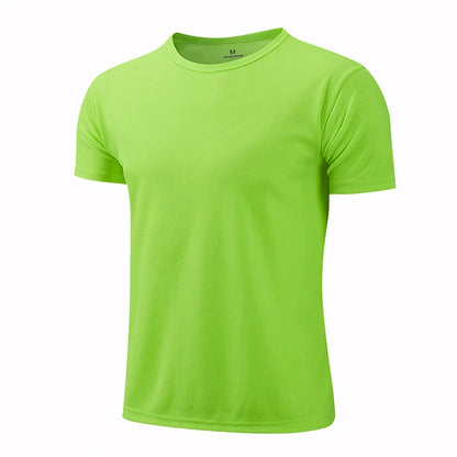Hommes femmes séchage rapide à manches courtes Sport T-Shirt maillots de gymnastique Fitness chemise formateur course T-Shirt adolescent vêtements de Sport respirants