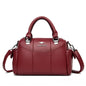 Sacs à main de styliste en cuir souple pour femmes, sac à bandoulière de luxe à épaule de marque, fourre-tout décontracté pour dames, sacoche Boston