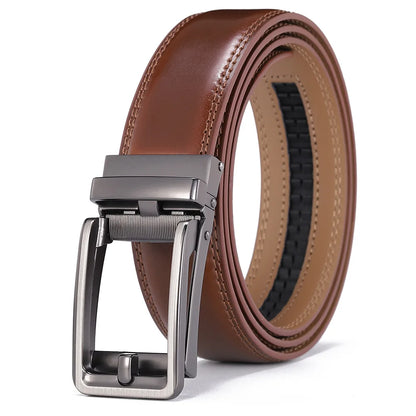 Blanc boucle automatique hommes ceinture en cuir hommes mode pantalons décontractés ceinture de Golf en cuir véritable homme pantalon décontracté ceintures mâle