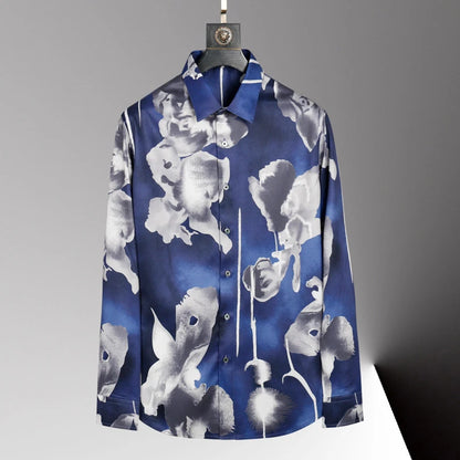 Chemise pour hommes chauds motif imprimé 3D chemise pour hommes à manches longues revers simple boutonnage mode design décontracté corps mince grande taille 6xl