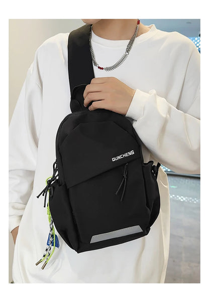 Sac à bandoulière pour hommes, petit sac à dos à bandoulière simple, sac de poitrine pour femmes, cyclisme, sport, escalade, tablette pour garçons, léger Mo