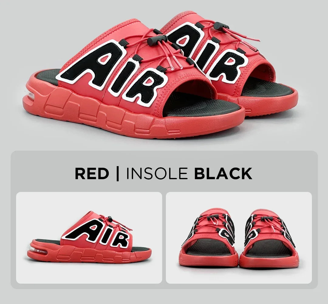 Pantoufles hommes coussin d'air conception glisser homme été nouveau PVC doux antidérapant hommes pantoufles de sport pour hommes tongs Chanclas Hombre