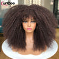Perruque bouclée avec frange, perruque Afro bouclée pour femmes noires, perruque longue et moelleuse en Fiber synthétique pour fête quotidienne, Cosplay