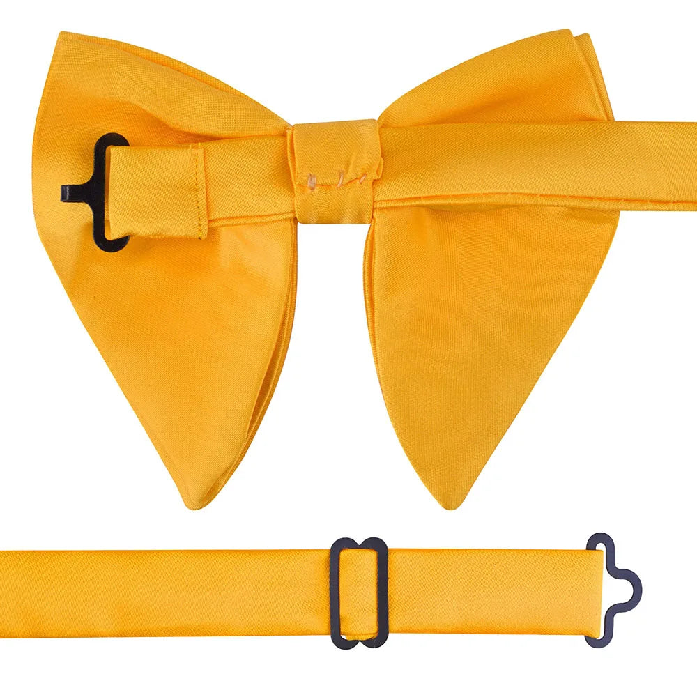 GUSLESON mode rose Champagne bleu solide noeud papillon pour hommes classique grand noeud papillon pour fête de mariage nœud papillon adulte hommes cravate