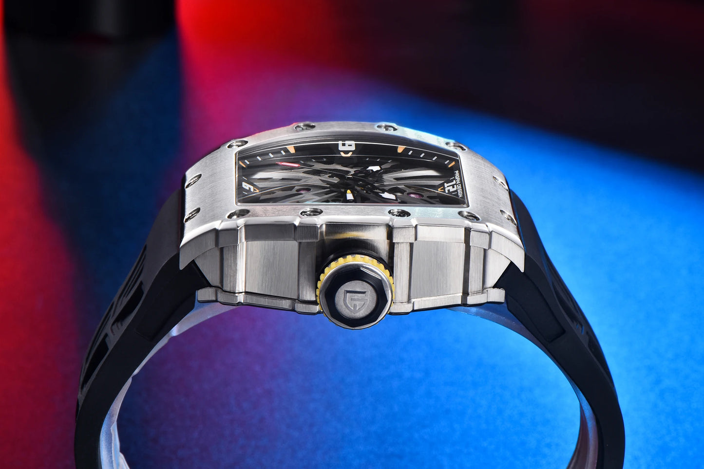PAGANI UCO-Montre à Quartz pour Homme, Modules Movt VH65, Cadran Seton, 2024 m, Étanche, dehors, Rectangle, Verre Saphir, Nouveau, 100