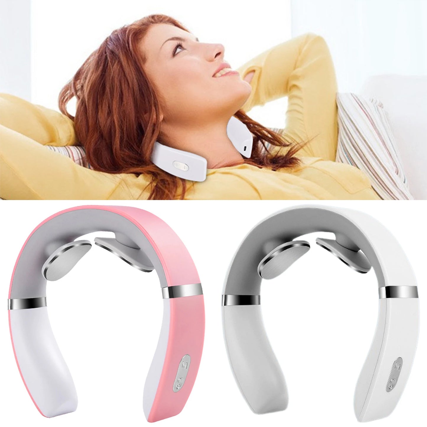 Masseur musculaire relaxneck avec un dispositif de massage du cou de la douleur musculaire de la chaleur pour le bureau de l'auto à domicile