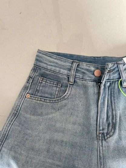 Jean Baggy à jambes larges pour femmes, Vintage Y2K Punk, taille basse, pantalon en Denim ample, Streetwear, mode Trashy, Long pantalon patineur