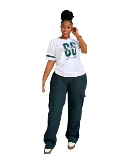 Ensemble Dashiki Africain pour Femme, Haut et Pantalon Assortis, Vêtements d'Été et d'Automne, Nouvelle Collection, 2 Pièces