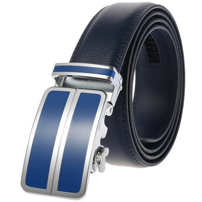 Plyesxale-Ceinture habillée en cuir véritable pour homme, cuir de vachette, automatique, strucformel, environnemental, rouge, noir, marron clair, B272