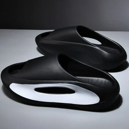 Pantoufles d'été à plateforme pour hommes et femmes, pantoufles d'intérieur à fond souple EVA, chaussures de plage légères, pantoufles d'extérieur antidérapantes pour femmes