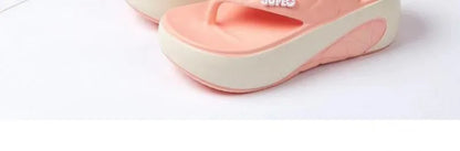 Pantoufles pour femmes mode plate-forme pantoufle été hauteur augmentant EVA pantoufle en plein air chaussures de plage décontractées pour femmes tongs