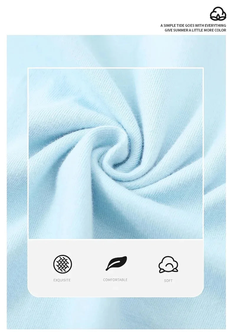 T-shirt manches courtes homme, uni et décontracté, 100% coton, 12 pièces, été