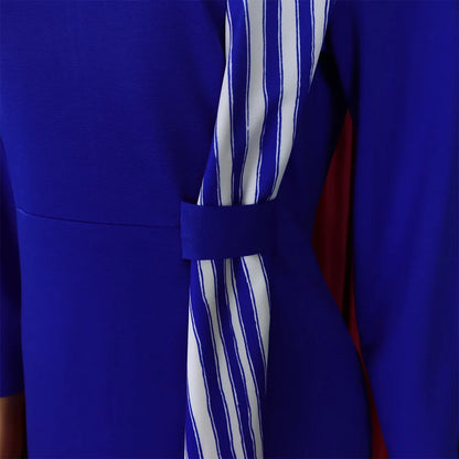 FairyShely 2025 Sexy Patchwork grande taille robe de Club femmes à manches longues grandes robes dame coupe ajustée fête robe courbe serrée