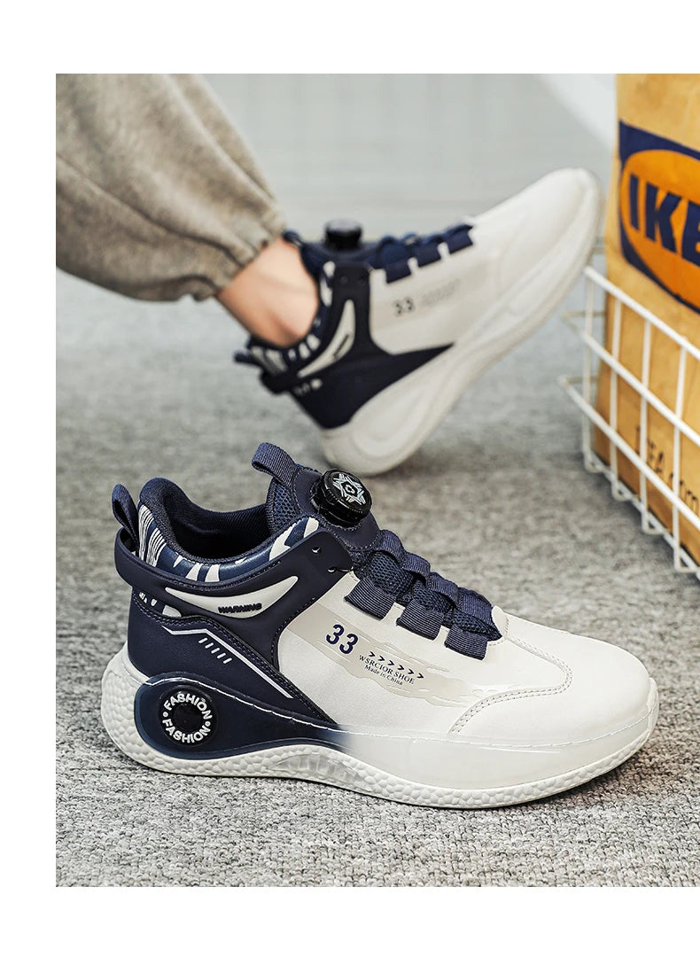 Baskets confortables coordonnantes pour hommes, chaussures à lacets, rotatives, durables, activités de plein air