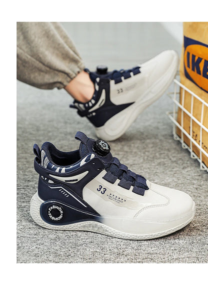 Baskets confortables coordonnantes pour hommes, chaussures à lacets, rotatives, durables, activités de plein air