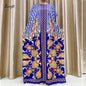 Mode nouveau Style fleur manches africain Dashiki imprimé fleuri taille ceinture coton Caftan dame été Maxi robes décontractées robes
