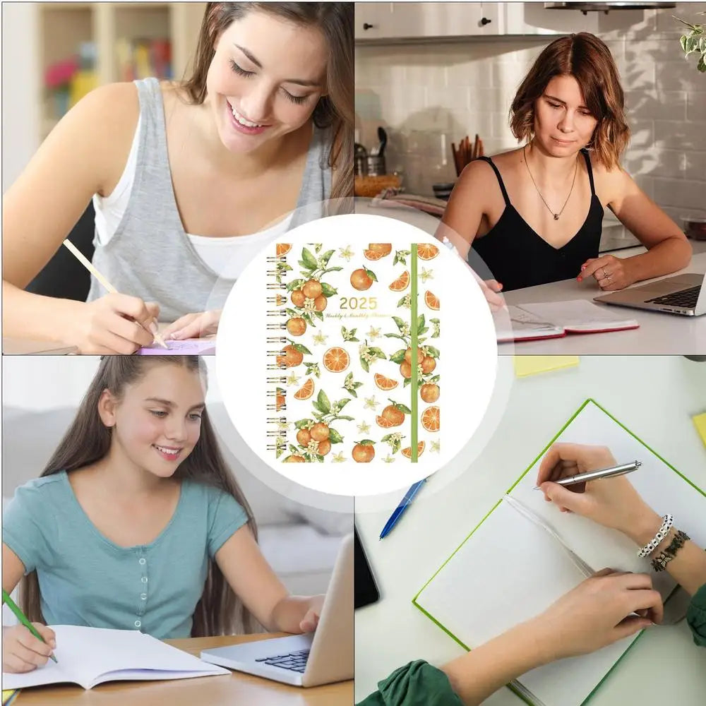 Cahier de licence multifonctionnel pour hommes et femmes, belle licence 03/licence, hebdomadaire, mensuel, couverture de plante, à faire, 2025