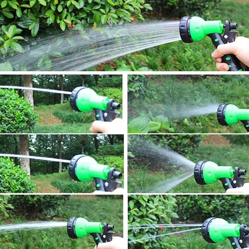 Tuyau magique extensible 2024, lavage de voiture à haute pression, 7 fonctions de pulvérisation d'eau, pistolet à eau, tuyau d'arrosage de jardin domestique