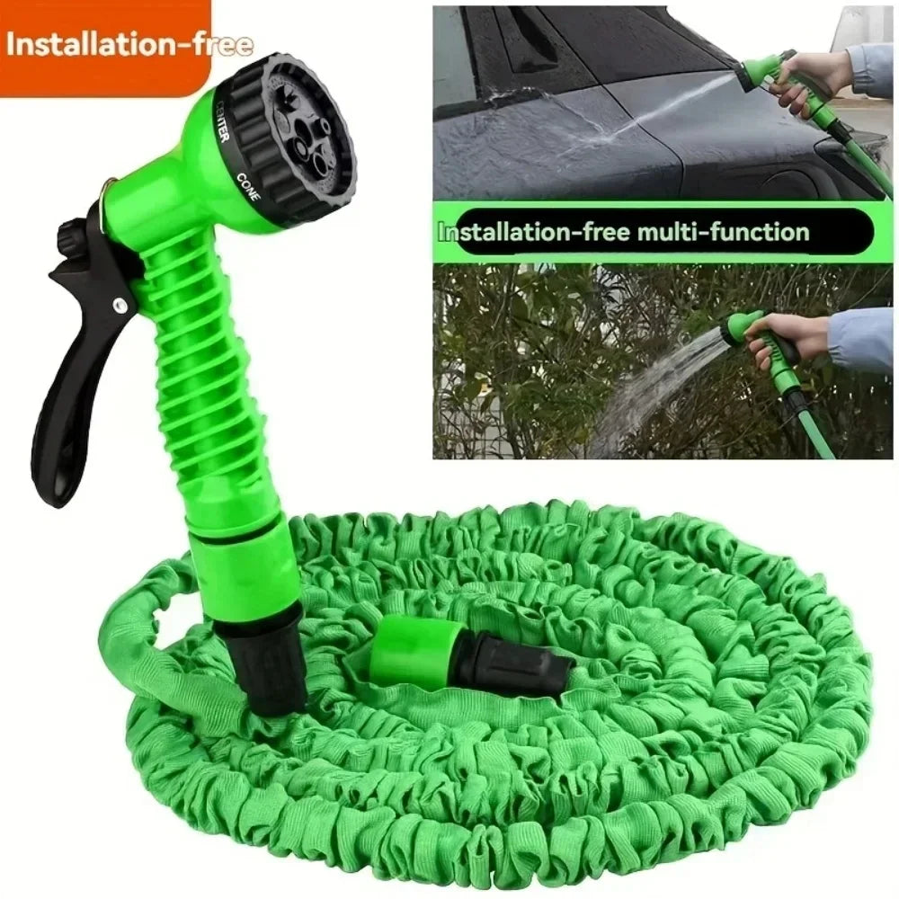 Tuyau magique haute pression extensible de 200 pieds, 7 fonctions de pulvérisation d'eau, pistolet, matériaux durables, outils d'arrosage de jardin domestique