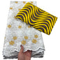 Tissu africain en dentelle de Voile suisse, 2.5 + 3 yards, véritable cire pour coudre une robe de soirée, nouvel arrivage
