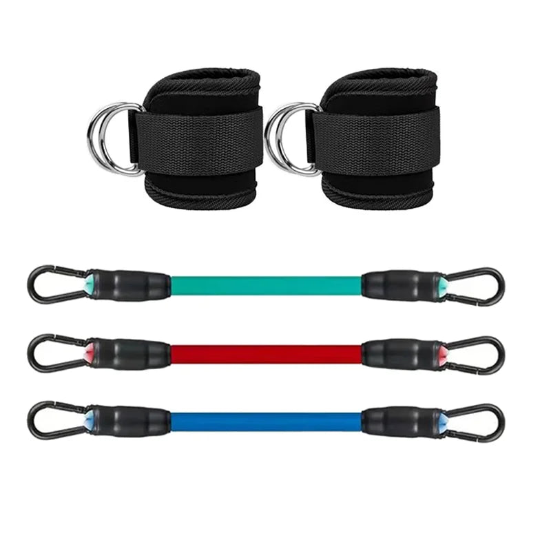 Sangles de cheville bandes de résistance ensemble Fitness entraînement équipement d'exercice cheville poids Yoga élastique Fitness bande pour salle de sport homme femme