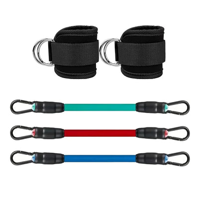 Sangles de cheville bandes de résistance ensemble Fitness entraînement équipement d'exercice cheville poids Yoga élastique Fitness bande pour salle de sport homme femme