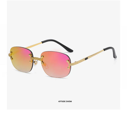 Petites lunettes De soleil en métal Vintage cadre ovale femmes lunettes De soleil hommes marque De luxe Design lunettes De soleil femmes miroir Gafas De Sol UV400