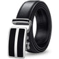 Plyesxale-Ceinture habillée en cuir véritable pour homme, cuir de vachette, automatique, strucformel, environnemental, rouge, noir, marron clair, B272