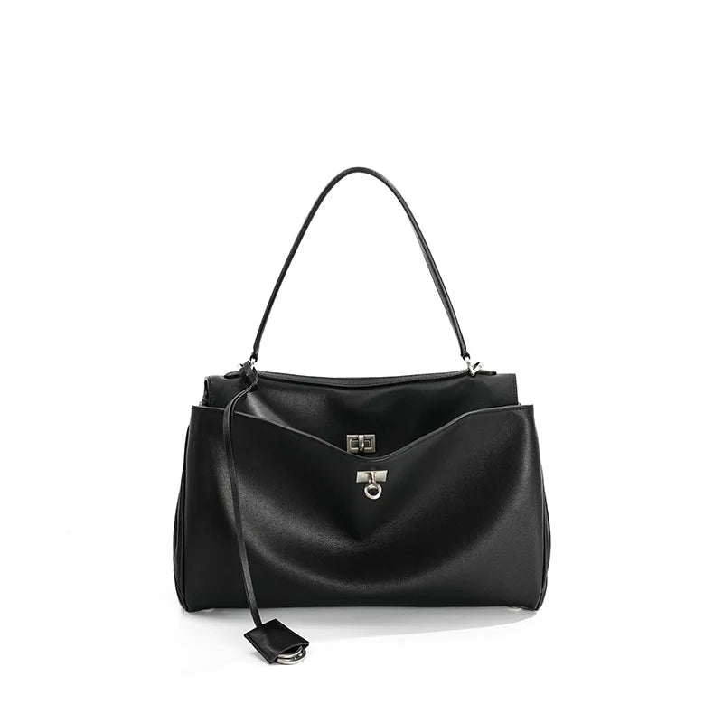 2025 Rodeo cuir grande capacité sac fourre-tout de banlieue sac à main à bandoulière unique sac à bandoulière sous les bras pour les déplacements élégants