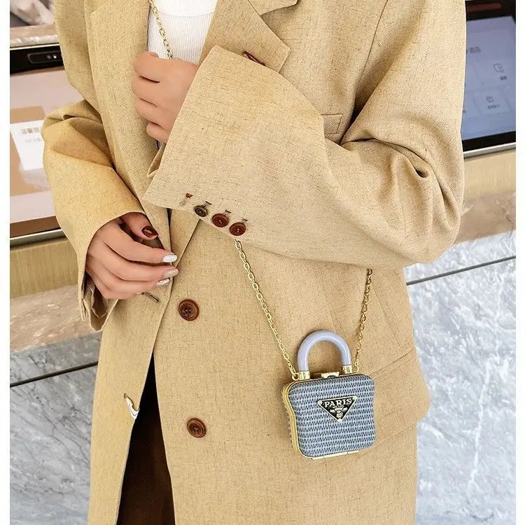 Nouveau mini sac décoratif à bandoulière avec bandoulière en chaîne, sac à main rouge luxueux, petit sac rétro