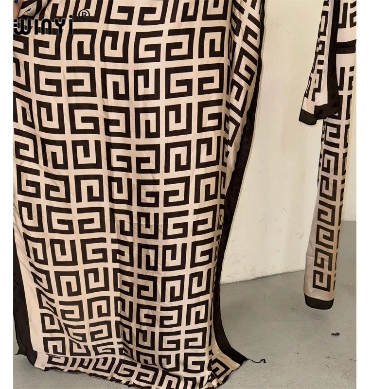 WINYI robe traditionnelle africaine musulmane pour femme abaya dubaï caftan de luxe robe de soirée élégante robe Maxi longueur couvertures de plage