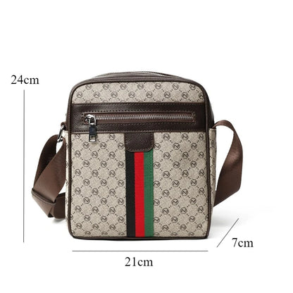 Design de luxe hommes sacs à bandoulière mode Plaid lettre imprimé sac à bandoulière hommes carré sac à bandoulière mâle fronde sac de messager
