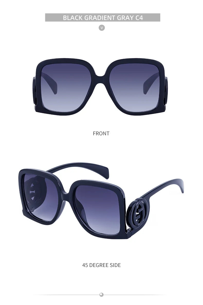 Nouvelles lunettes de soleil pour femmes rétro mode lunettes de soleil polygonales épissage couleur bloquée lunettes Design de luxe Uv400