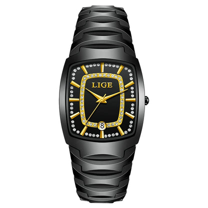 LIGE 2025 TOP montre pour femme élégante étanche mode dames horloge créative bracelet en céramique montre pour femmes cadeau Relogio Feminino