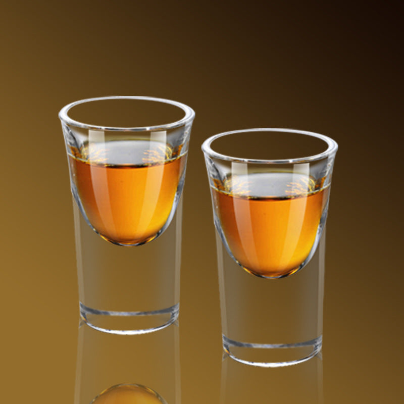 Ensemble de verres transparents de 15ml, 6 pièces, verre à liqueur à fond épais, tasses à balles, petite tasse à vin, vente en gros