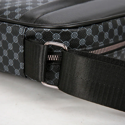 Sacs à bandoulière d'affaires légers et décontractés pour hommes, sacoche en cuir PU, sacs à bandoulière confortables à large sangle de styliste